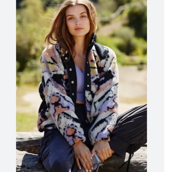 Free People Jackets & Blazers - Free‎ People Movement Hit The Slopes Rocky Ridge Black Combo Size XS